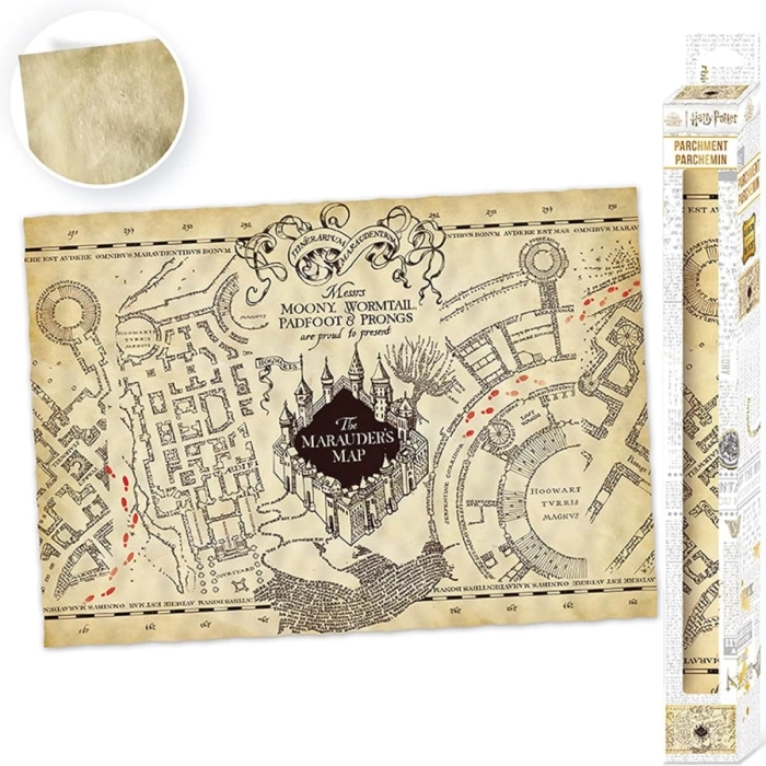 harry potter - parchment poster 66x46cm - la mappa del malandrino