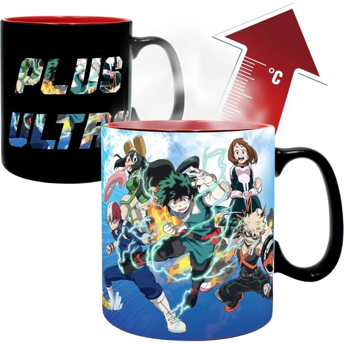 my hero academia - tazza heat change 460ml - heroes