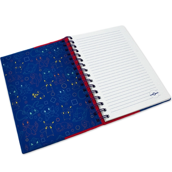 pokemon - notebook a5 - blu & red partners