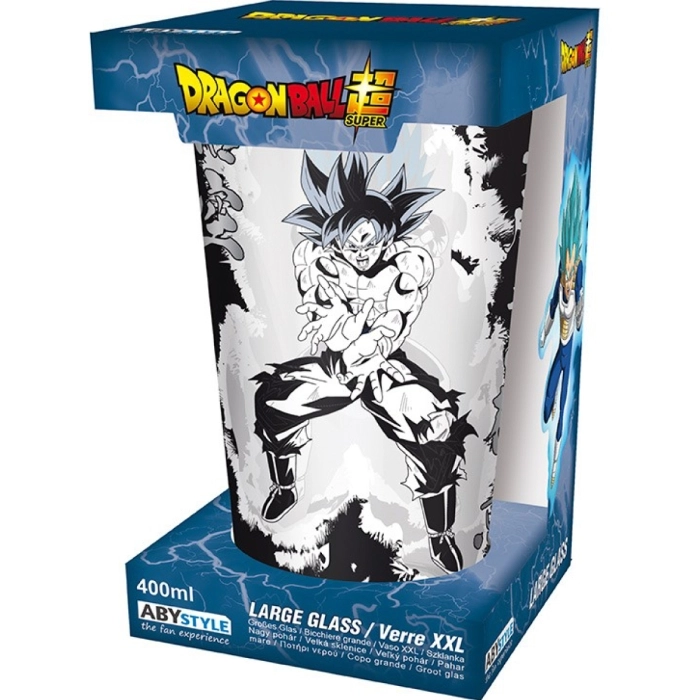 dragon ball super - bicchiere large glass 400ml - goku & vegeta: 1