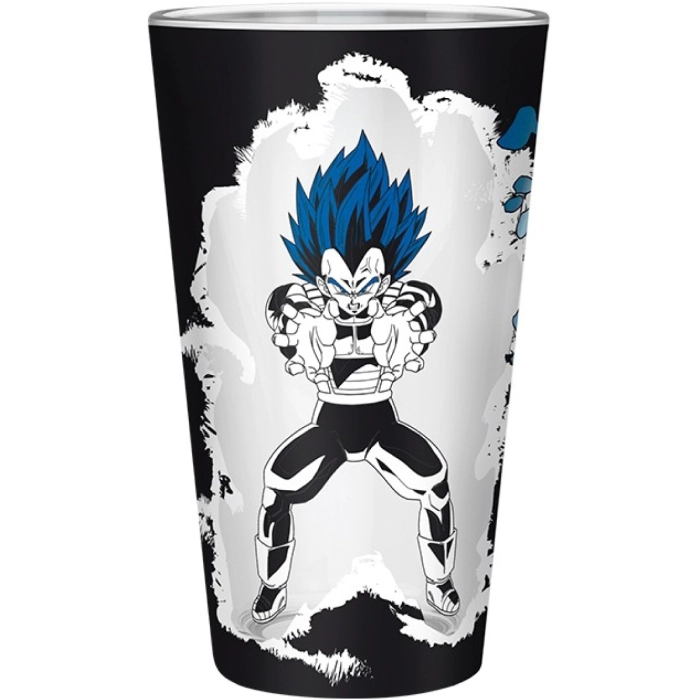 dragon ball super - bicchiere large glass 400ml - goku & vegeta: 3