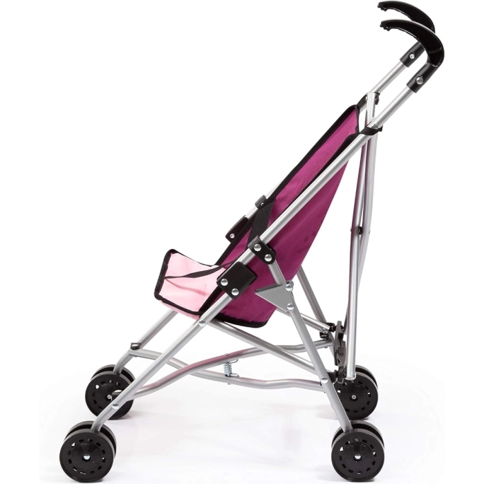 dolls buggy - passeggino per bambole viola con unicorno