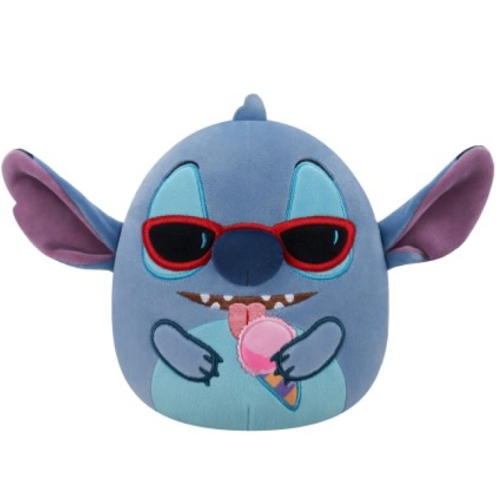 squishmallows - stitch con cono gelato - peluche 25cm