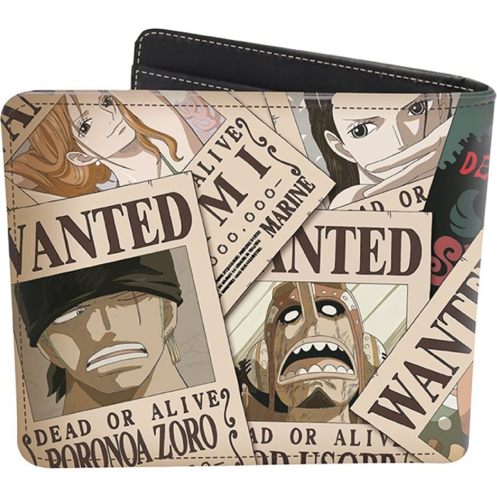 one piece - portafoglio in vinile - wanted: 3
