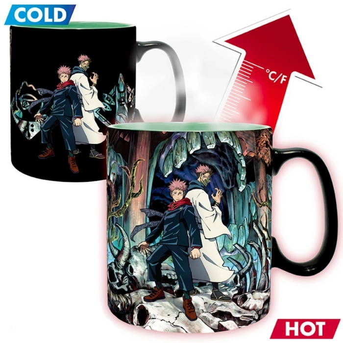 jujutsu kaisen - tazza heat change 460ml -itadori & sukuna: 2