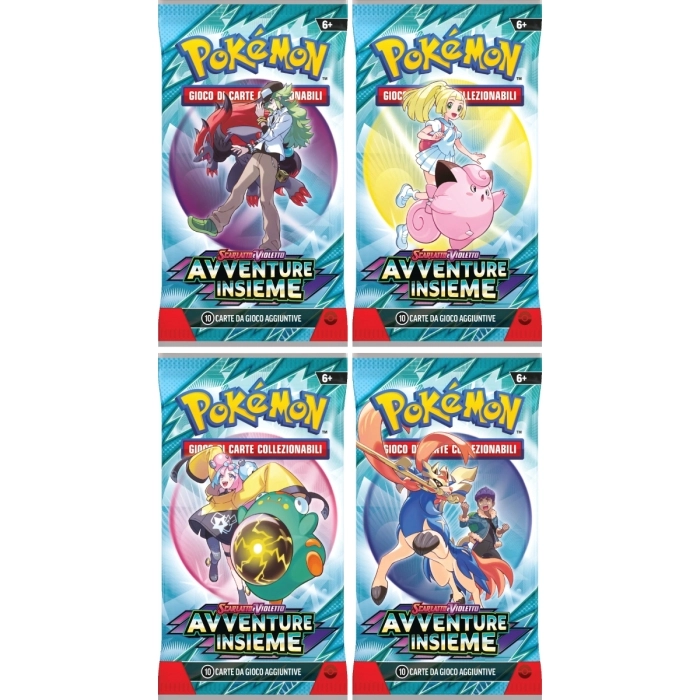pokemon scarlatto e violetto avventure insieme - bustina singola 10 carte (ita): 5