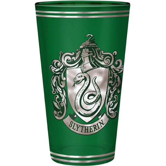 harry potter - bicchiere large glass 400ml - serpeverde: 2