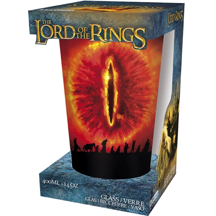 the lord of the rings - bicchiere large glass 400ml - sauron: 1