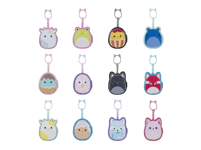 squish a longs - porta-charms con 3 personaggi inclusi - modello assortito