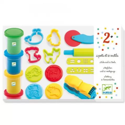 pasta modellabile 4 vasetti e 21 accessori starter kit