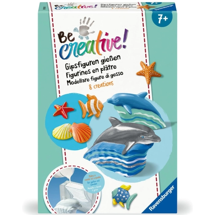 be creative! - modellare figure di gesso - animali marini