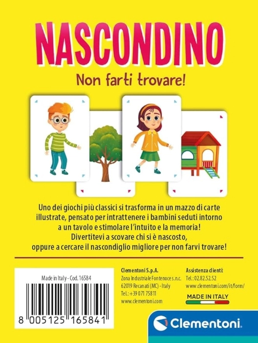 carte gioco sapientino - nascondino