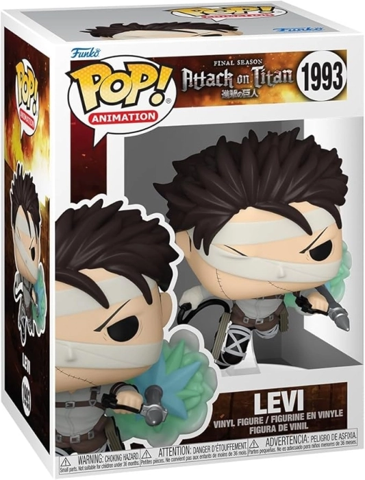 attack on titan - levi 9cm - funko pop! 1993: 1