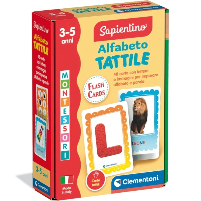 sapientino flashcard - alfabeto tattile