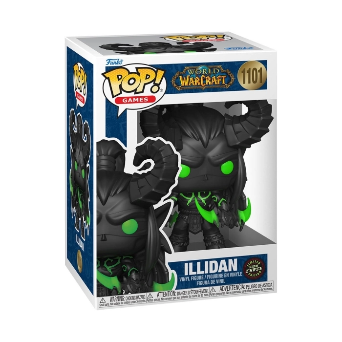 world of warcraft - illidan 9cm - funko pop! 1101 chase