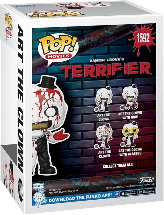 terrifier 2 - art the clown (bd) 9cm - funko pop! 1592