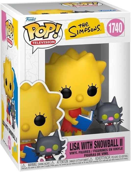 the simpsons - lisa with snowball ii 9cm - funko pop! 1740