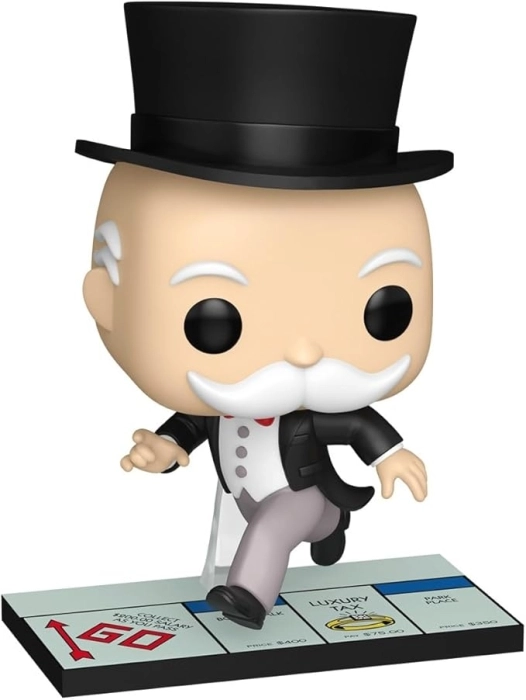 monopoly - mr. monopoly (pass go) 9cm - funko pop! 162