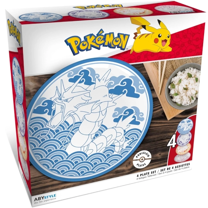 pokemon - set 4 piatti japanese style: 1