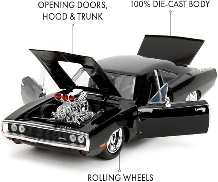 fast & furious - 1970 dodge charger - die-cast 1:24