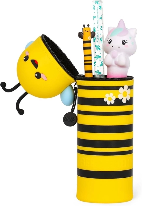 astuccio 2 in 1 in silicone - kawaii - bee