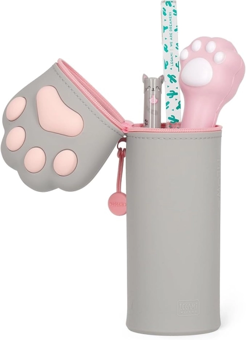 astuccio 2 in 1 in silicone - kawaii - kitty meow