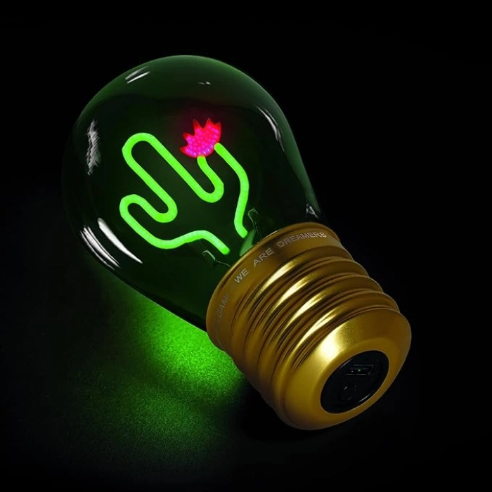 bulb fiction - lampada da tavolo lampadina - cactus