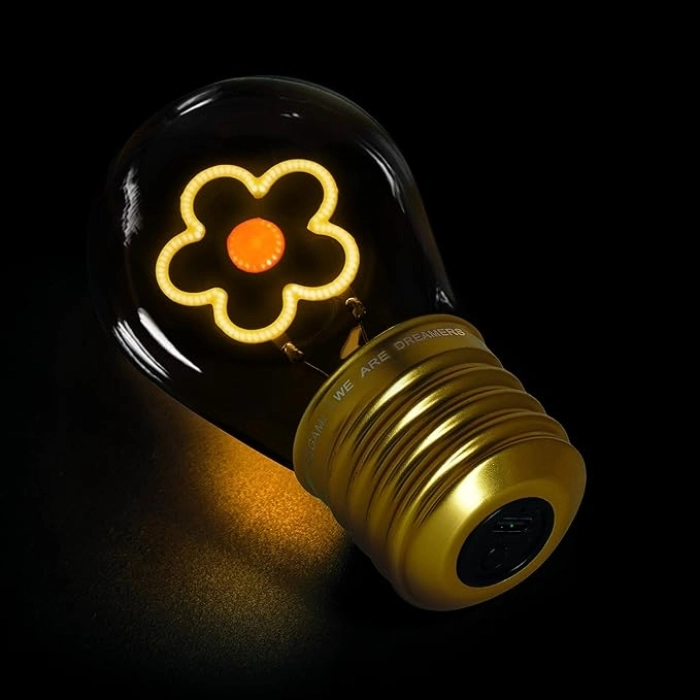bulb fiction - lampada da tavolo lampadina - daisy: 4