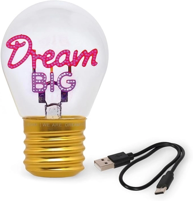 bulb fiction - lampada da tavolo lampadina - dream big: 3