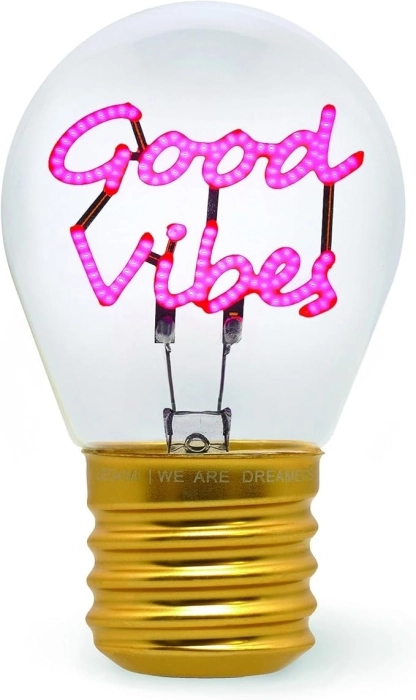 bulb fiction - lampada da tavolo lampadina - good vibes: 2