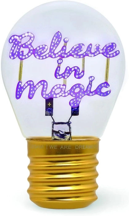 bulb fiction - lampada da tavolo lampadina - believe in magic: 2