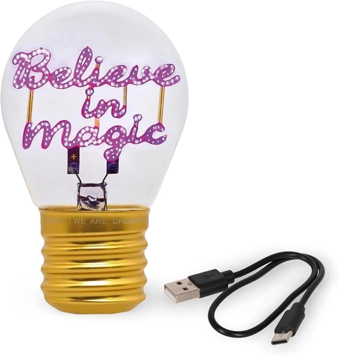 bulb fiction - lampada da tavolo lampadina - believe in magic: 3