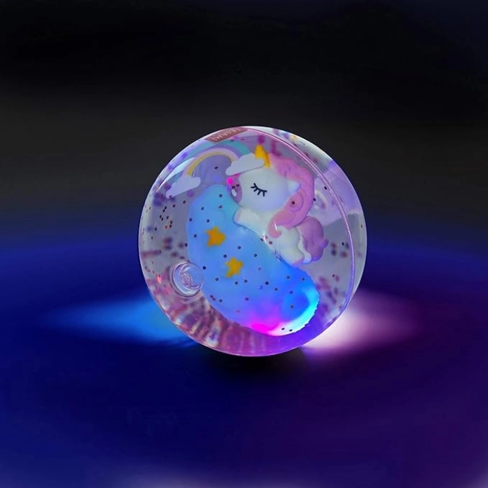 light-up bouncing ball - unicorn: 3