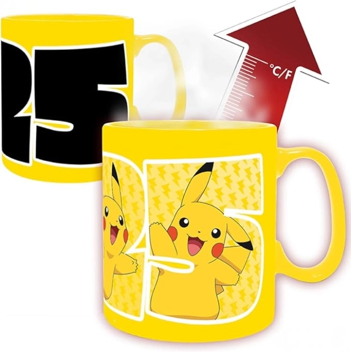 pokemon - tazza termosensibile 460ml - pikachu #25: 2