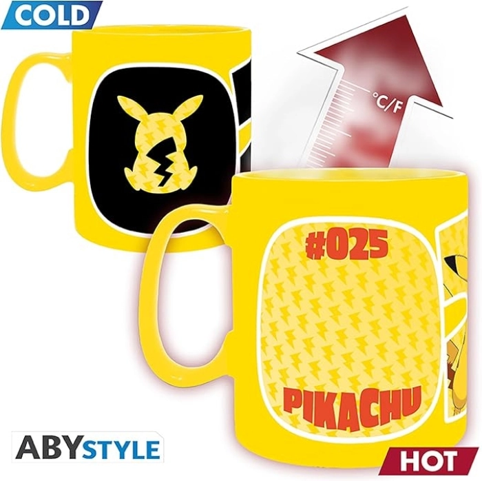 pokemon - tazza termosensibile 460ml - pikachu #25: 3