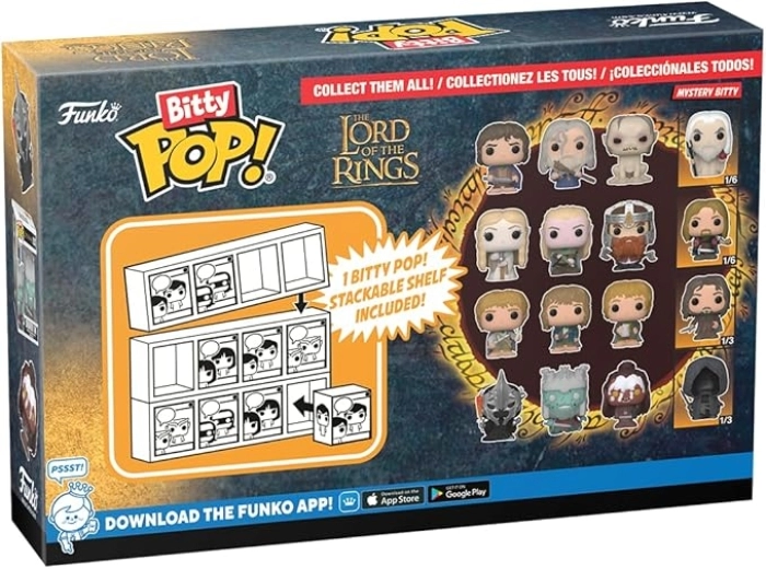 the lord of the rings - 4 pack 3cm - funko pop bitty: 2