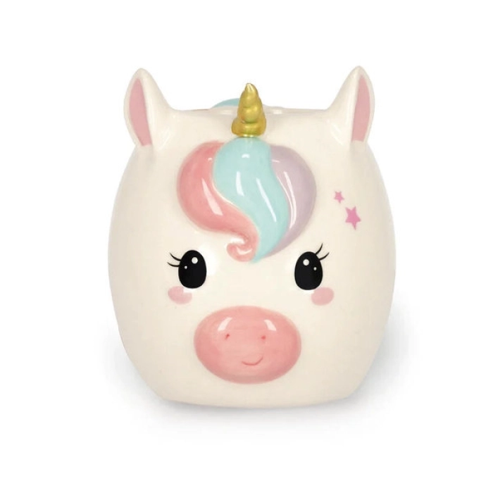 candela profumata con portaoggetti - unicorno