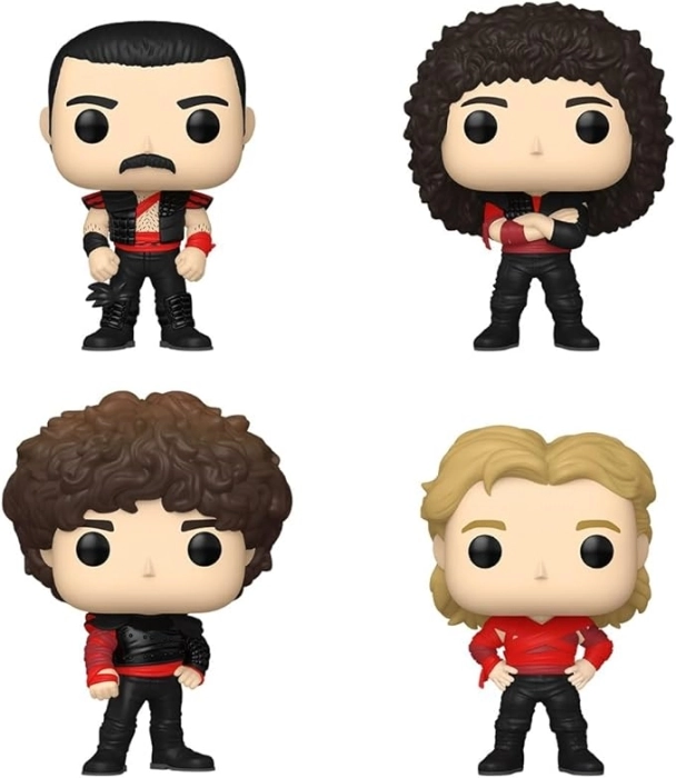queen - pop rocks: queen - radio gaga 4-pack 9cm - funko pop 375: 2