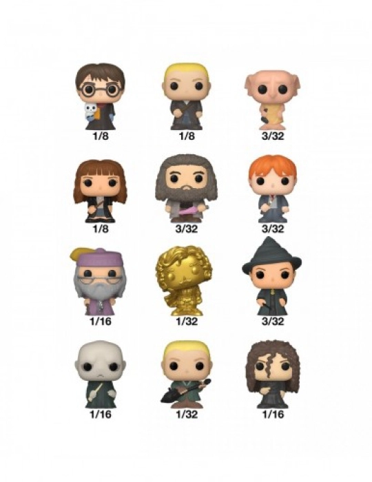 harry potter - 1 personaggio assortito 3cm - funko pop bitty: 2