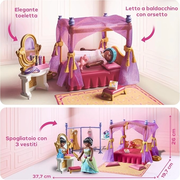 camera da letto reale con spogliatoio: 4