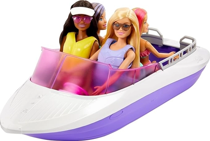 barbie mermaid power - barca con 2 bambole