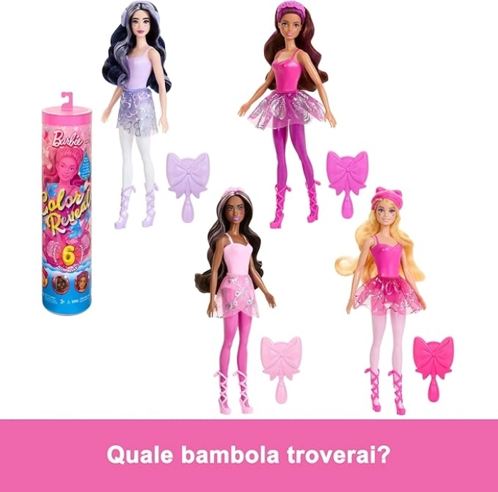 barbie color reveal ballerina - modello assortito