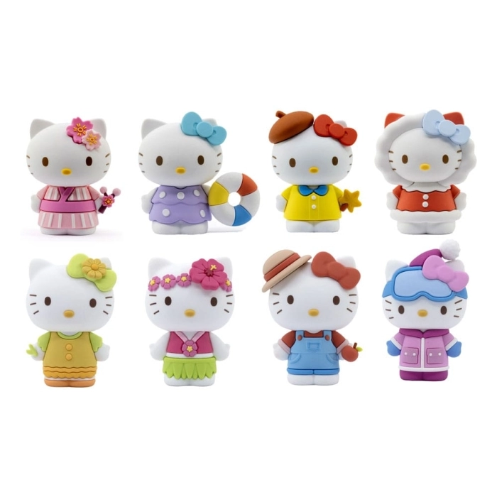 hello kitty - cute outfits series - doll 7cm - personaggio assortito