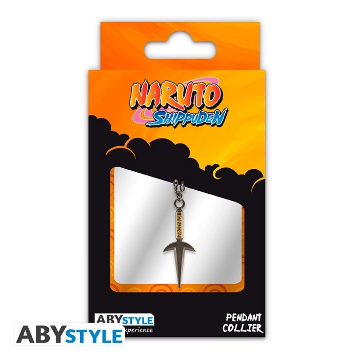 naruto shippuden - collana con pendente - kunai di minato