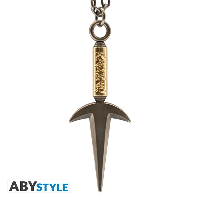 naruto shippuden - collana con pendente - kunai di minato