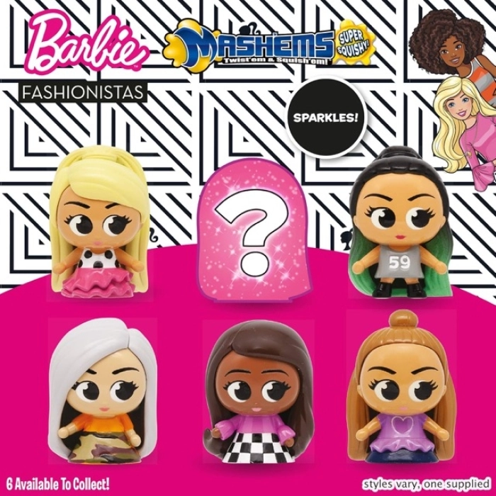mash'ems - barbie serie 3 - modello assortito: 2