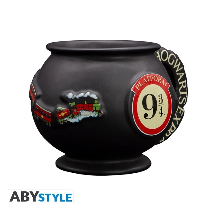 harry potter - tazza 3d 500ml - binario 9 3/4