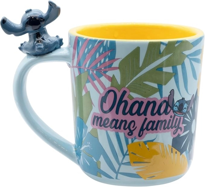 lilo & stitch - tazza 3d 460ml - hawaiian stitch