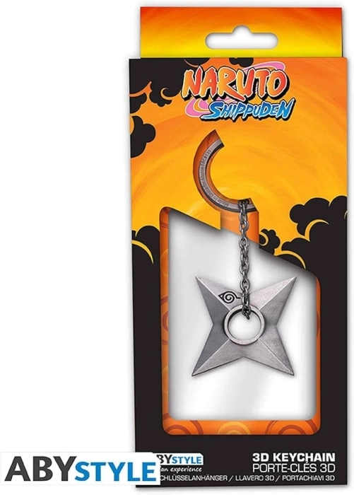 naruto shippuden - portachiavi 3d - shuriken