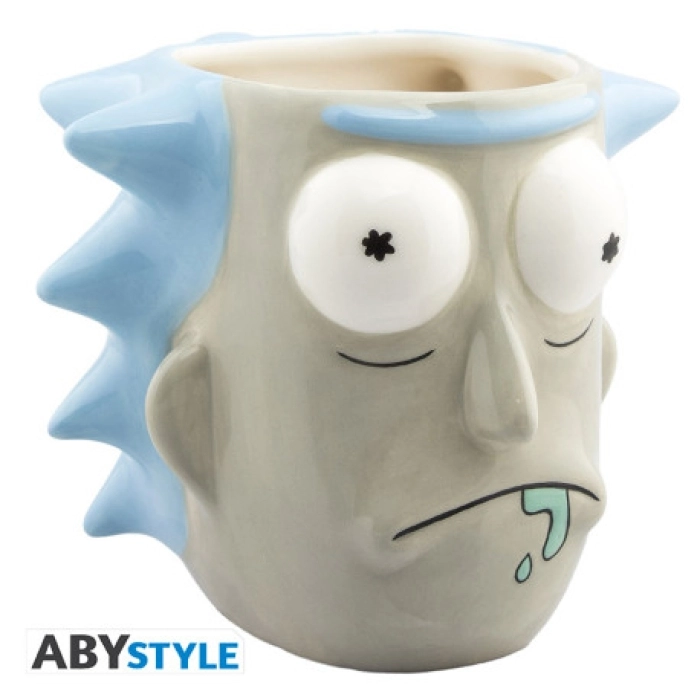 rick and morty - tazza 3d 500ml - rick sanchez